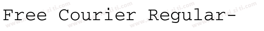 Free Courier Regular字体转换